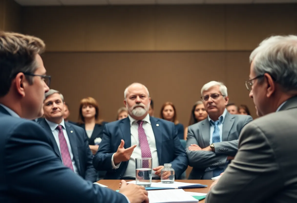 City officials in Millington discussing government matters