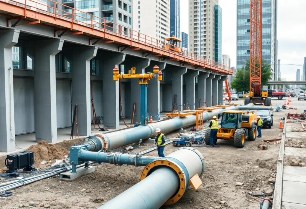 Construction of new natural gas pipeline in Memphis
