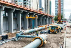 Construction of new natural gas pipeline in Memphis