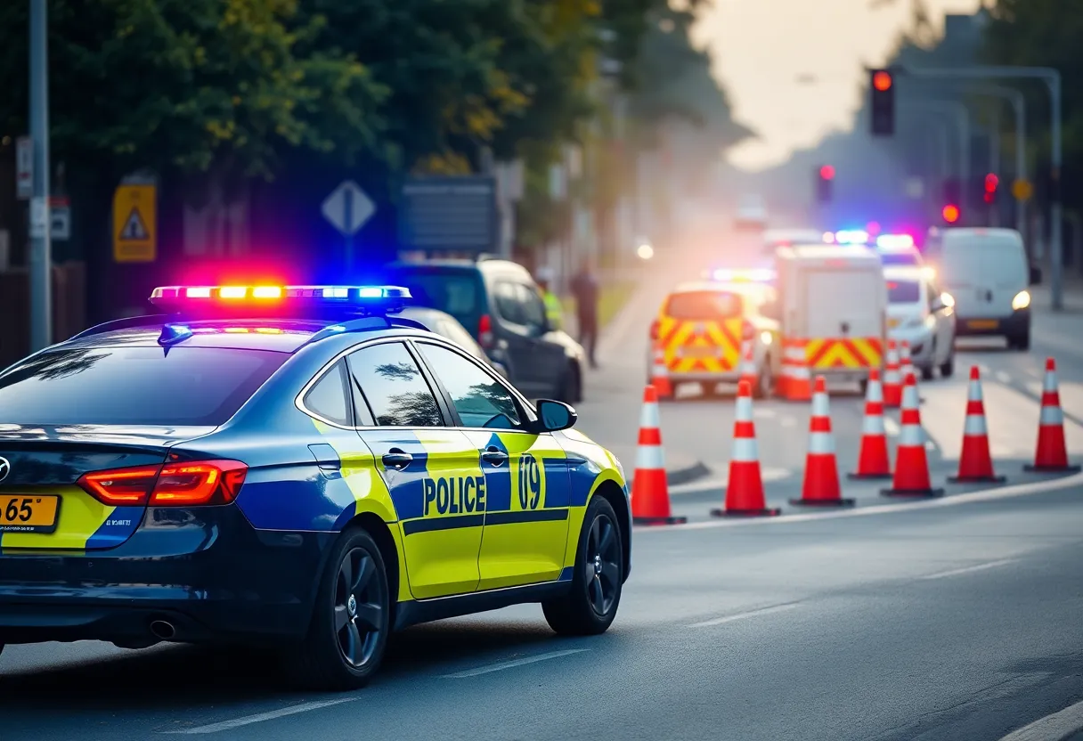 Scene of a crash involving a Memphis Police Department squad car