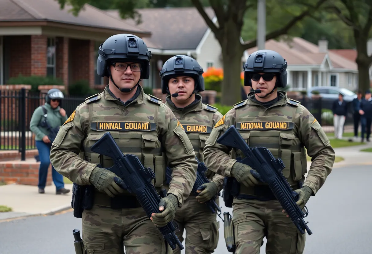 National Guard troops providing security in Memphis