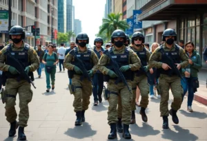 National Guard troops patrolling in Memphis