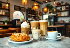 Interior of Sweet Eye Coffee Roastery showcasing unique drinks