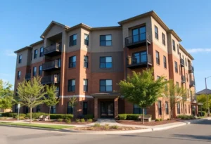 Exterior view of Anchor Blu multifamily property in Memphis, Tennessee.