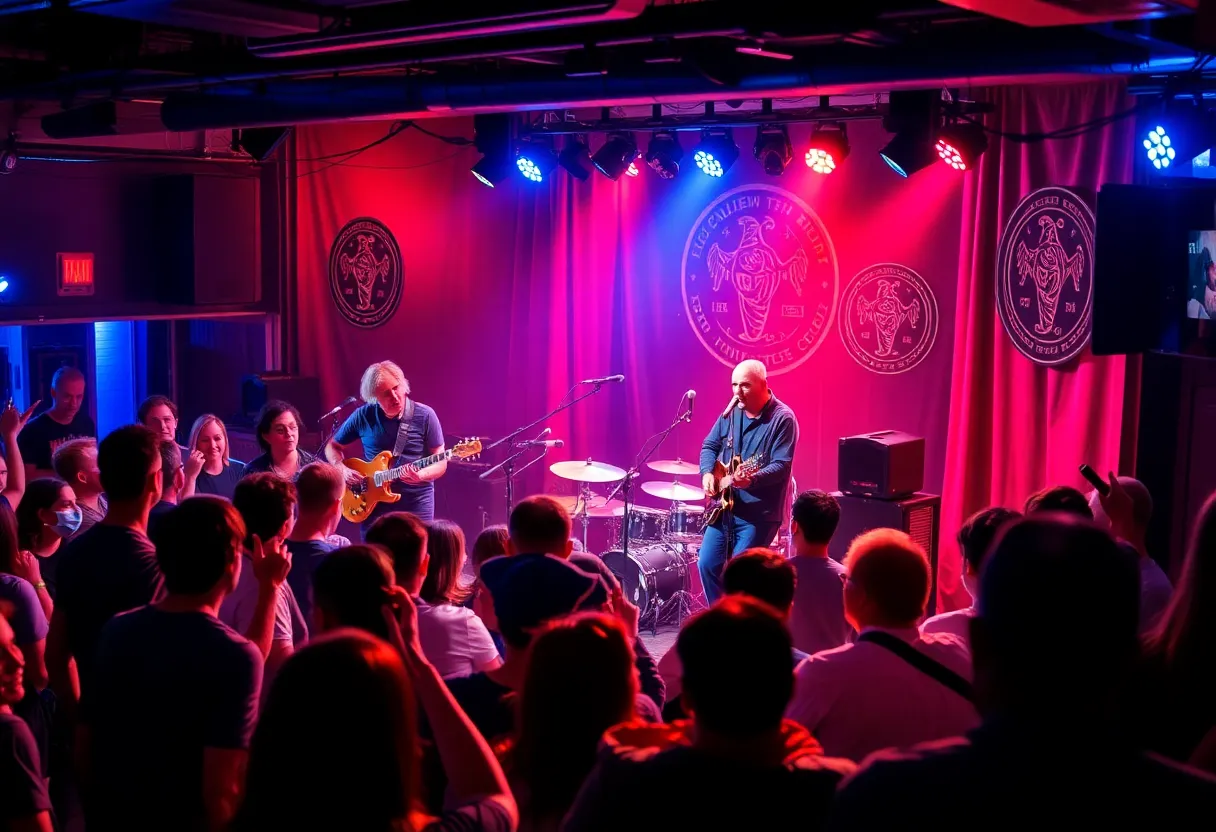 A vibrant performance at a blues concert in Memphis