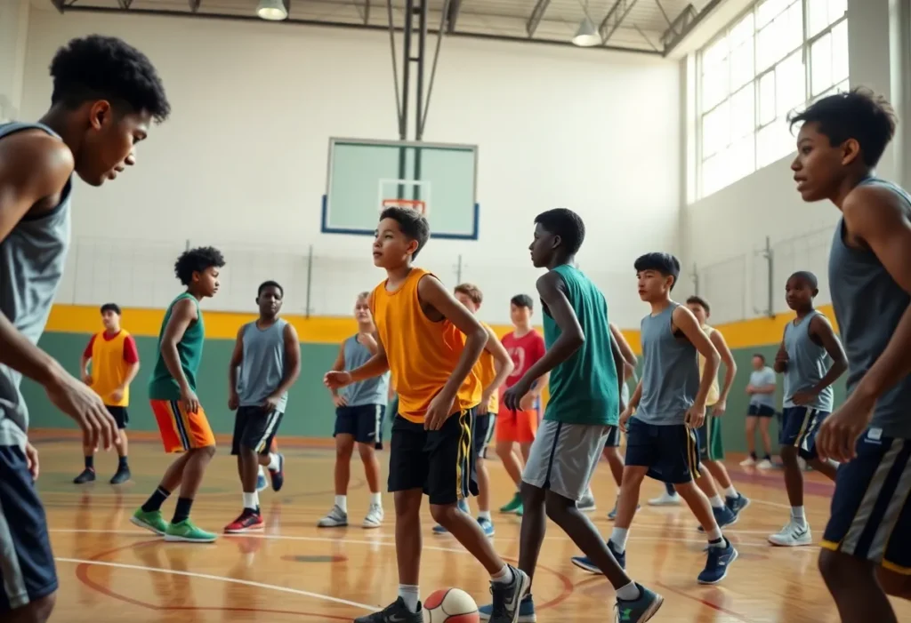 Curnesha Taylor in action on the basketball court