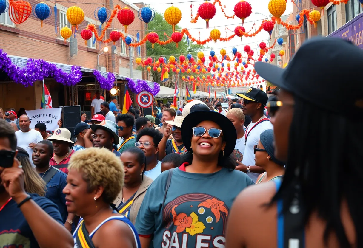 Crowd enjoying the festivities at Graceland for Elvis birthday celebration