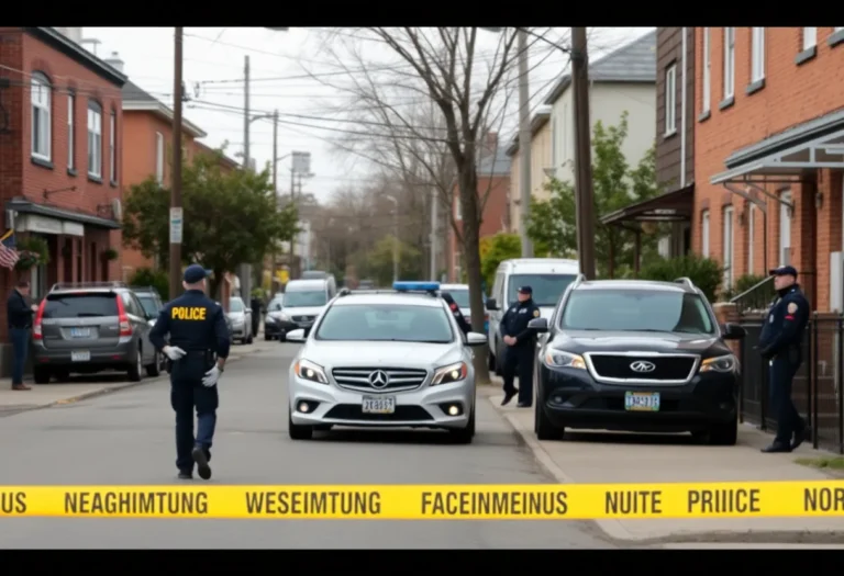 Police activity at a shooting scene in Nutbush neighborhood, Memphis