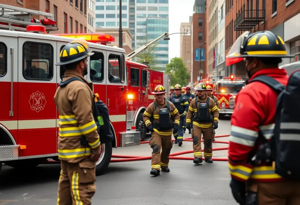 Firefighters serving the community in Memphis.