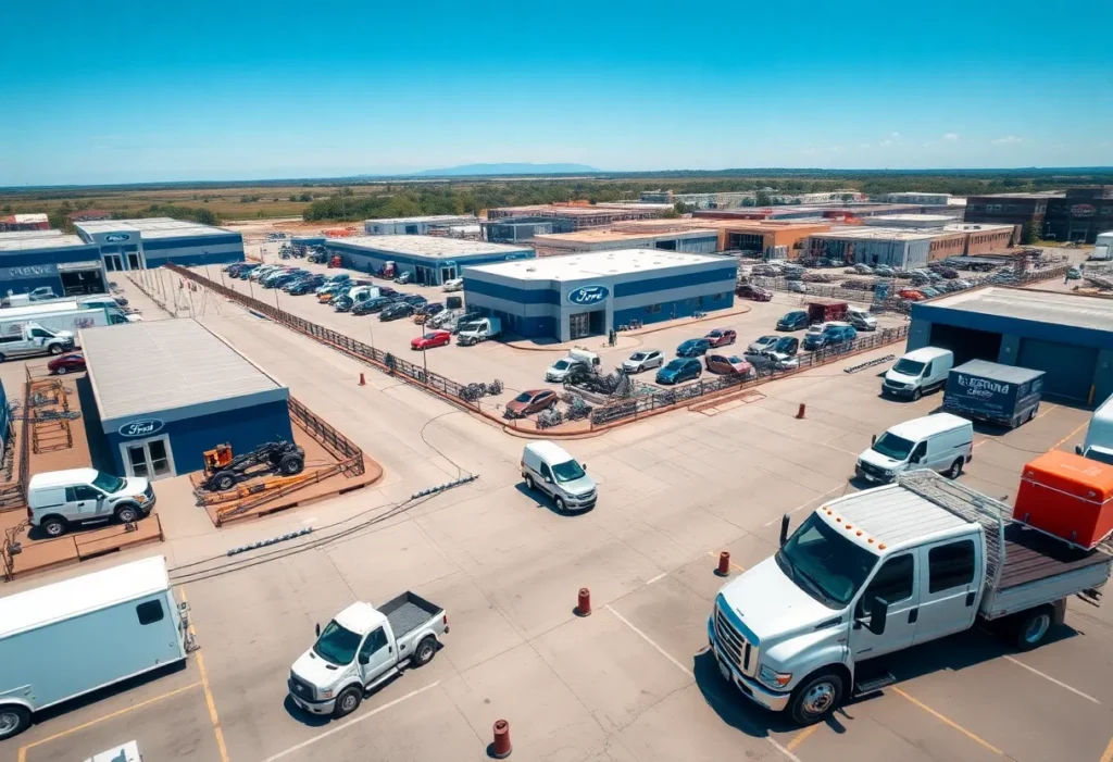 Panoramic view of Ford's manufacturing campus in Tennessee