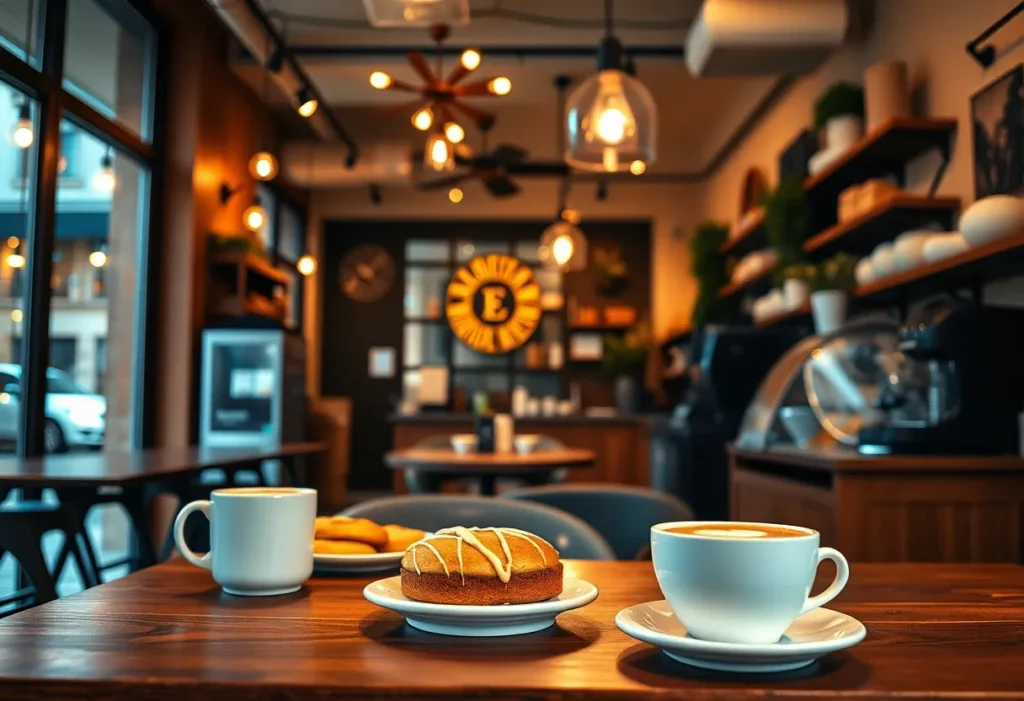 Interior of Jay's Coffee & Cuisine coffee shop in downtown Memphis