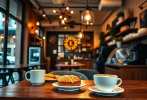 Interior of Jay's Coffee & Cuisine coffee shop in downtown Memphis