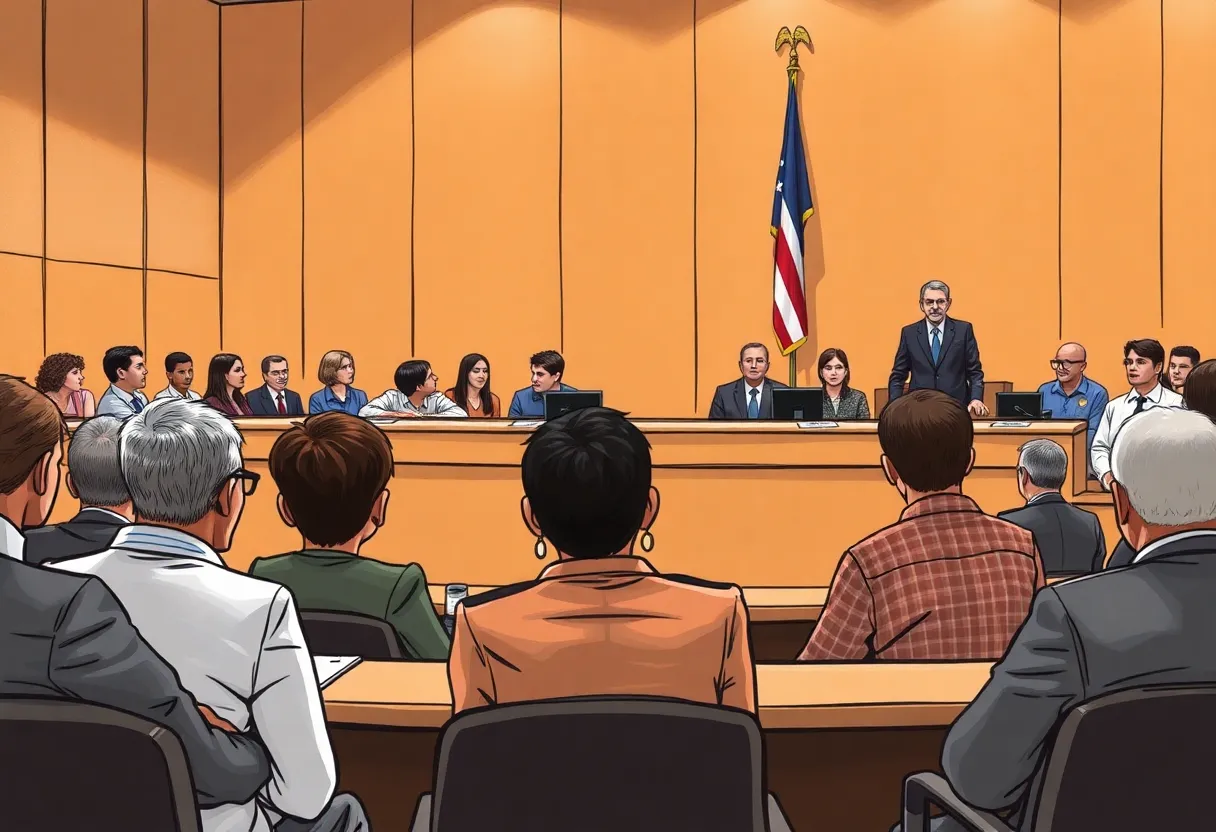 Juveniles being transferred to adult court in Memphis, highlighting the legal process.