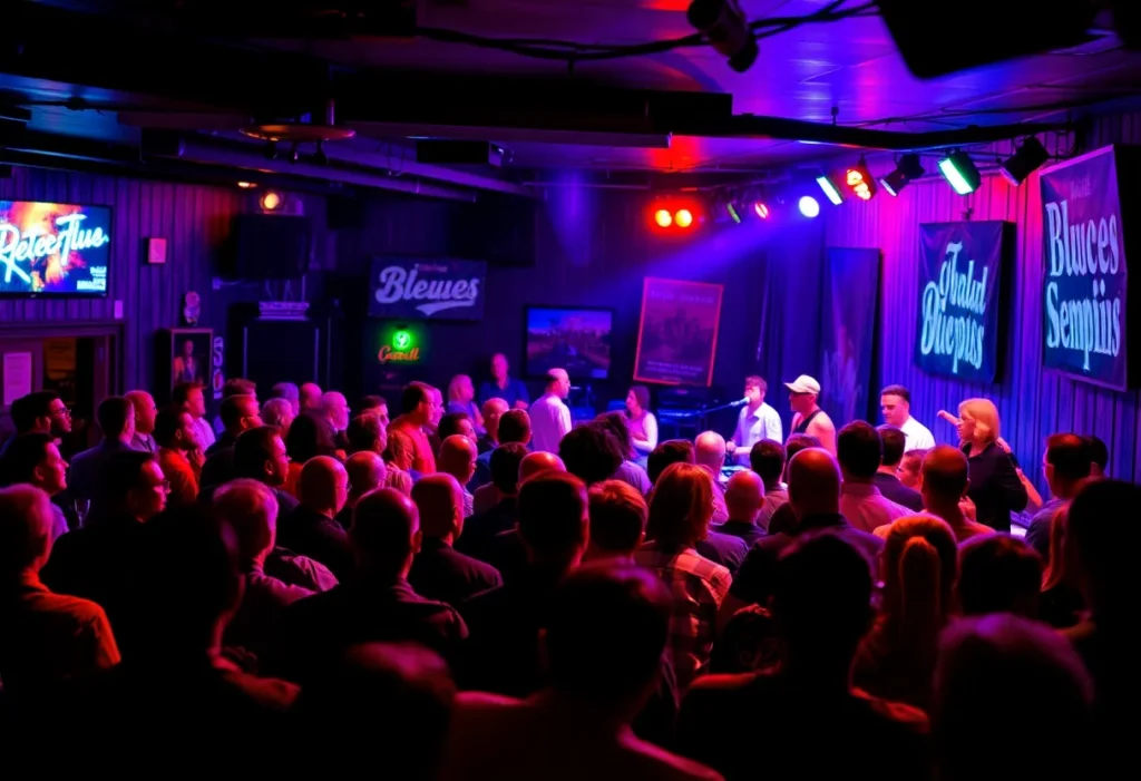 Audience enjoying a live blues performance at B.B. King's Blues Club