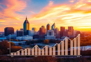 A visual representation of Louisville's economic growth and job creation.