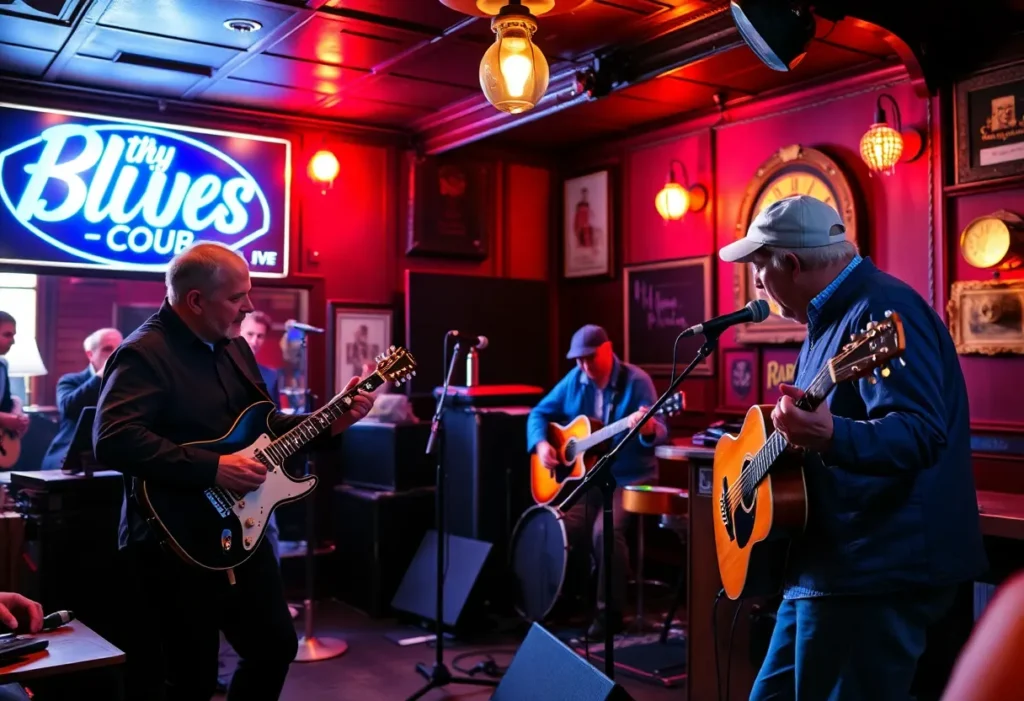 Rodd Bland and Ashton Riker performing at B.B. King's Blues Club