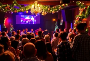 Local artists performing at the CPM Christmas Party in Memphis