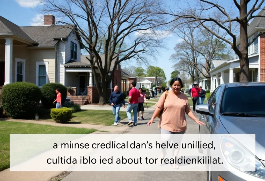 A peaceful neighborhood in Memphis promoting community engagement