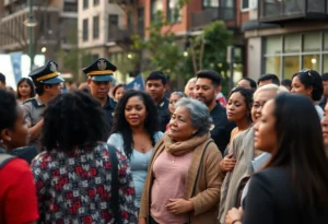 Community gathering in Memphis showing support for public safety