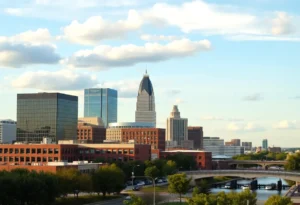 Urban Memphis skyline showcasing community safety measures and law enforcement efforts.