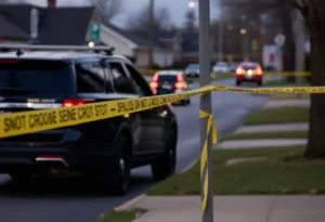 Police investigating a crime scene in Memphis related to a shooting incident