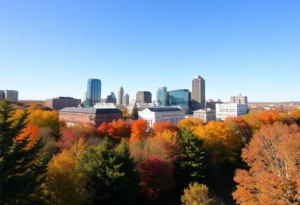 Memphis landscape in December showcasing warm weather