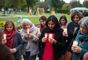 Mothers gathered in a park to support each other and remember loved ones lost to violence.