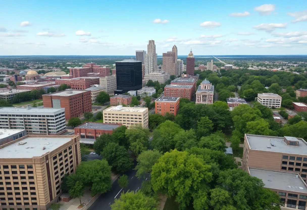 A beautiful landscape showcasing Memphis, Tennessee