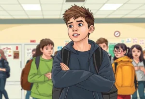 High school students in a tense situation