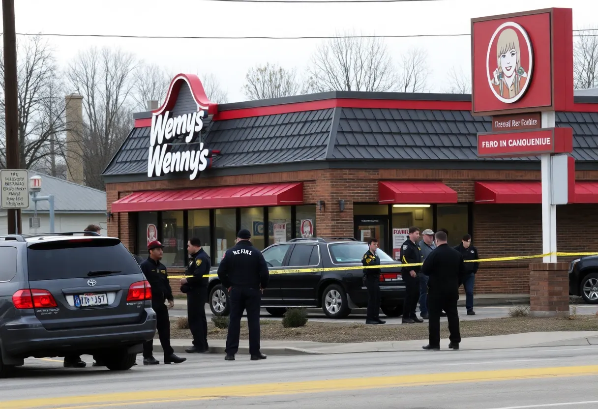Scene of a shooting at Wendy's in Memphis
