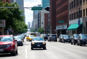 Vehicles parked in Midtown Memphis with emphasis on safety and community vigilance