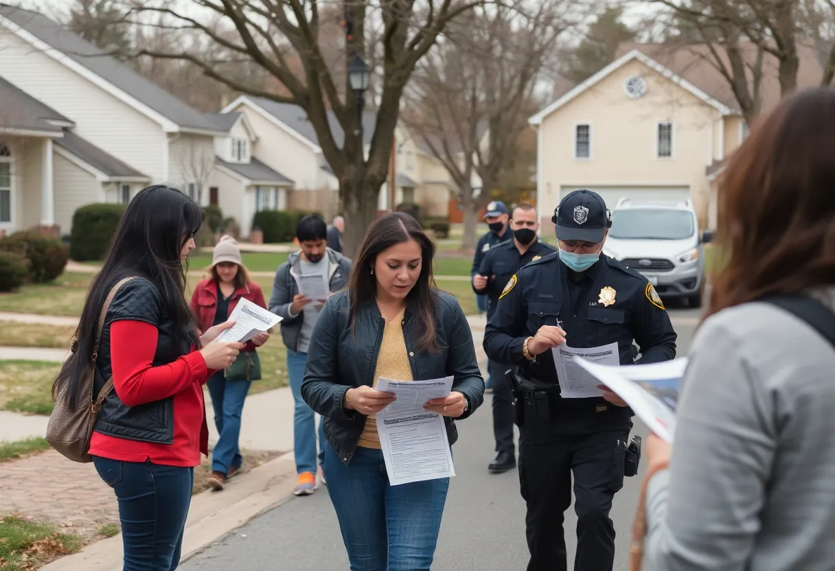Community volunteers searching for a missing girl in Memphis