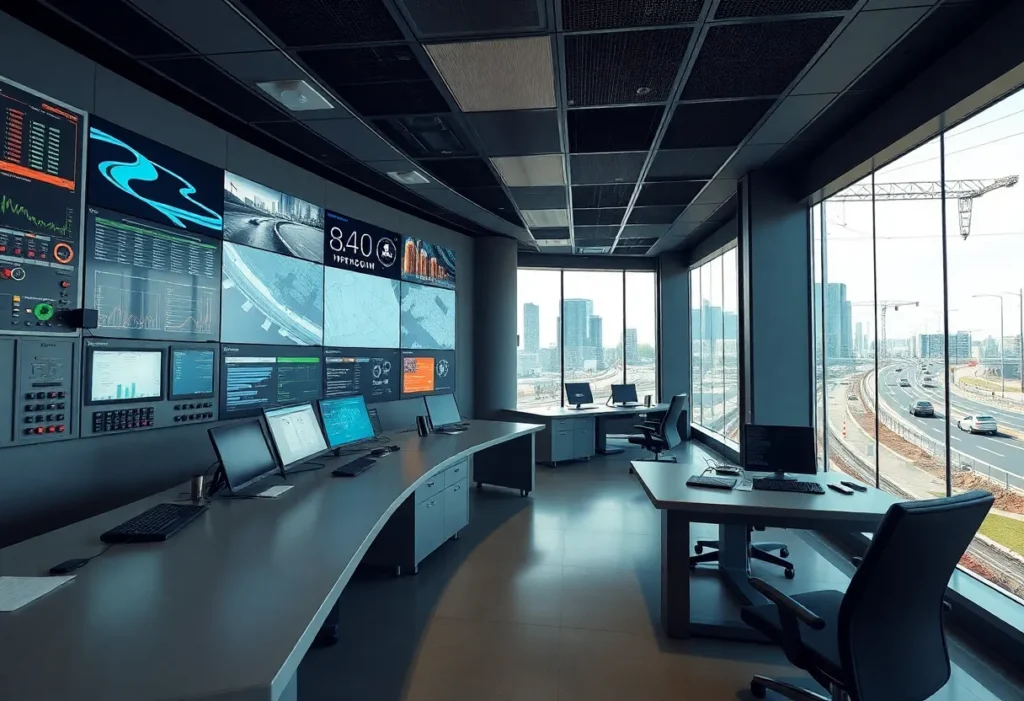 Rendering of the new MLGW control center discussing modernization and road improvements.