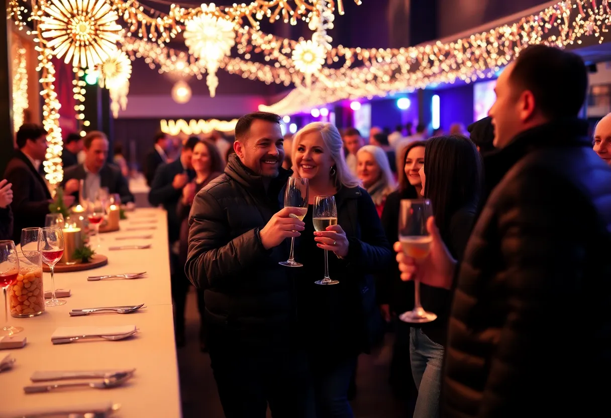A festive gathering in Memphis celebrating New Year’s Eve