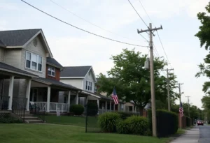 Residential area of Nutbush neighborhood in Memphis, focusing on community engagement.