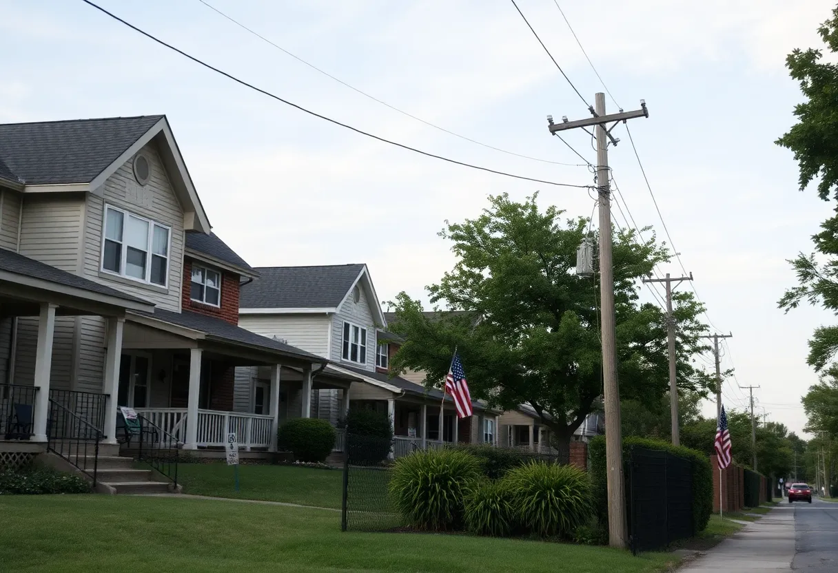 Residential area of Nutbush neighborhood in Memphis, focusing on community engagement.