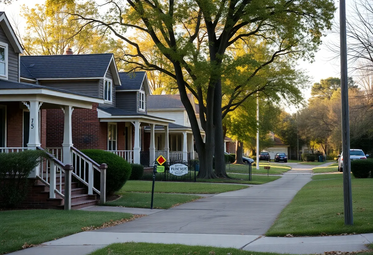 Residential homes in Nutbush neighborhood, Memphis