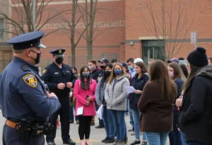 Police investigating near Overton High School after a shooting incident.