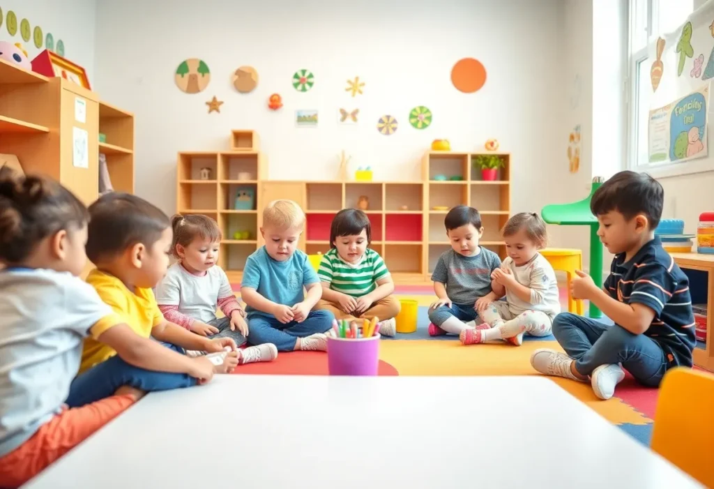 Colorful classroom at Porter-Leath Early Childhood Academy