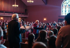 Shirah Brothers performing at First Baptist Church