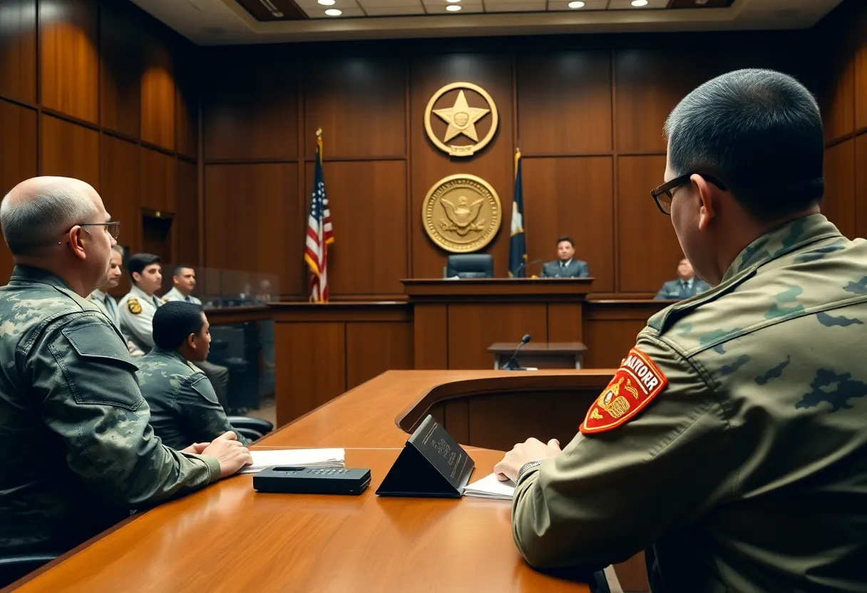 Courtroom legal proceedings regarding the National Guard deployment in Memphis.