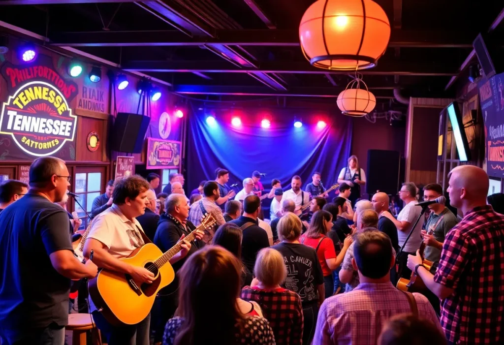 Performers showcasing their original songs during Tennessee Songwriters Week