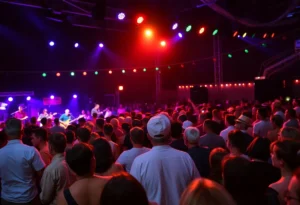 Crowd enjoying the Winter Blues Fest 2026 with live music performances