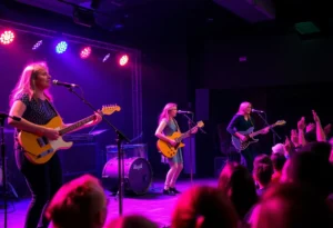 Female blues artists performing at the Women in Blues Showcase in Memphis