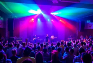 Crowd enjoying a reggae concert honoring Bob Marley in Memphis