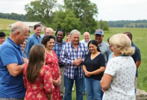 Community gathering celebrating safety in West Tennessee