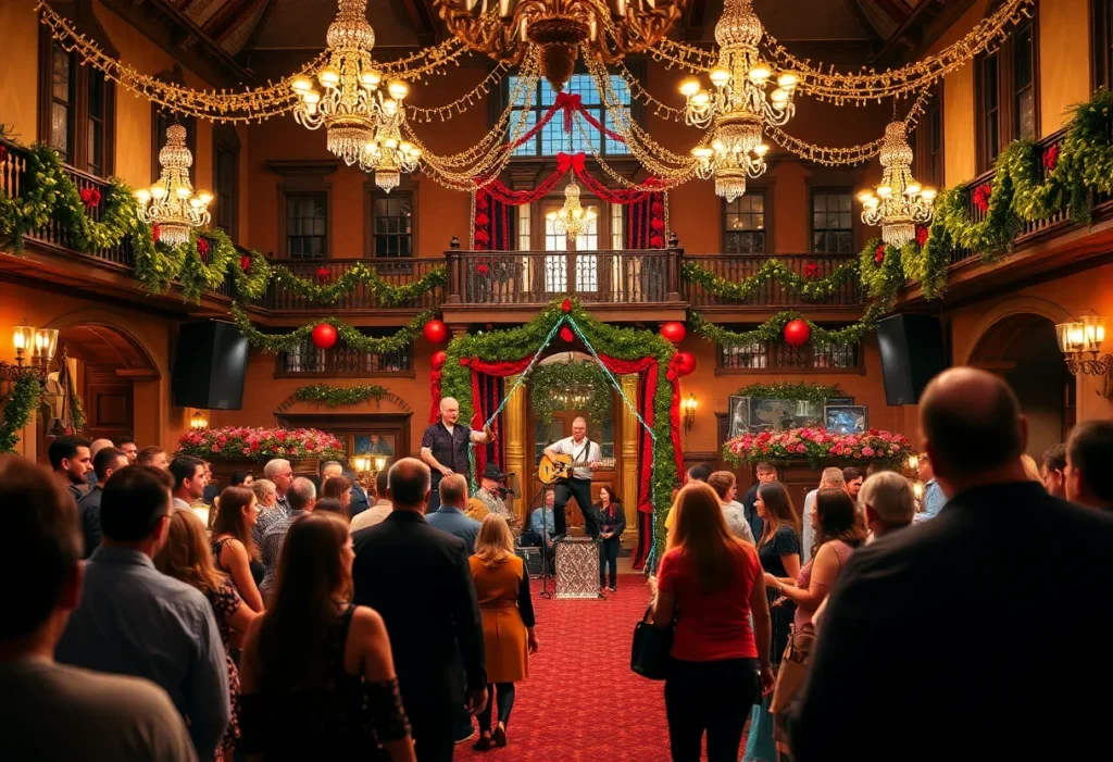 Celebration party scene at Graceland for Elvis's 91st birthday