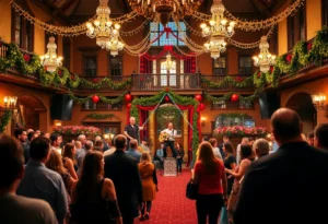 Celebration party scene at Graceland for Elvis's 91st birthday