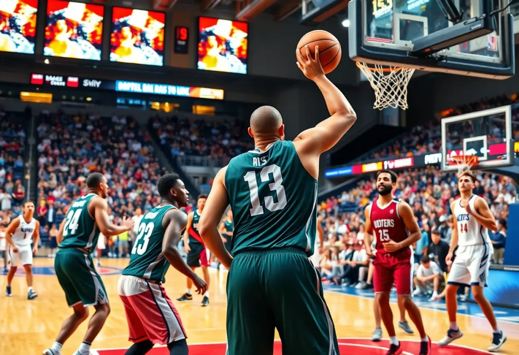 Charlotte Hornets playing against Memphis Grizzlies during an NBA game