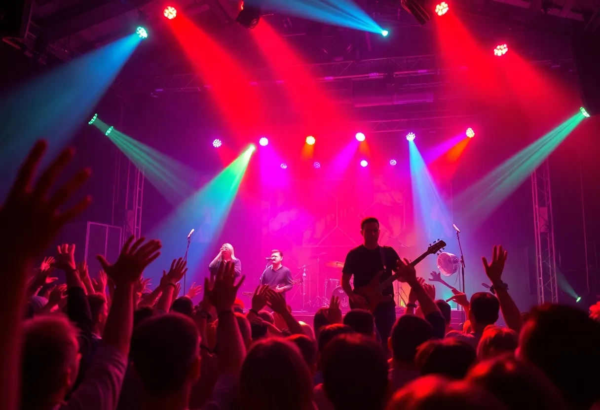 Hyperdose performing live in Memphis with fans cheering